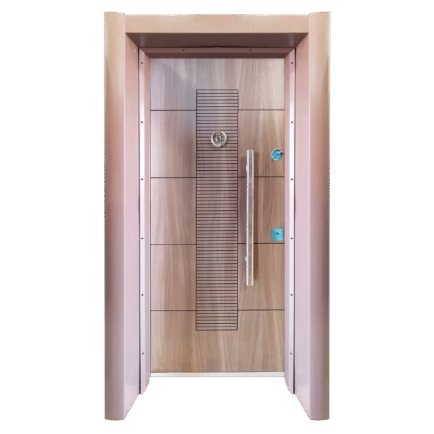 Porte Blindée Le Noyer Clair : l’élégance contemporaine